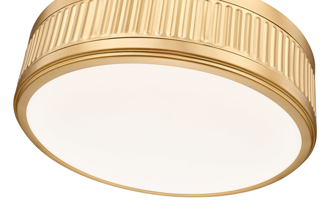 Semi Flush Mount Z-Lite 3046SF15-MGLD-LED Modern Gold Quinn 1 Light Semi Flush Mount Z-Lite