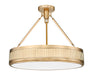 Semi Flush Mount Z-Lite 3046SF22-MGLD-LED Modern Gold Quinn 3 Light Semi Flush Mount Z-Lite