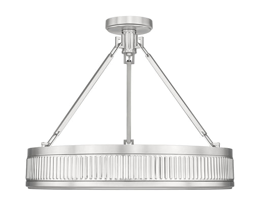Semi Flush Mount Z-Lite 3046SF22-SN-LED Satin Nickel Quinn 3 Light Semi Flush Mount Z-Lite