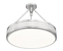 Semi Flush Mount Z-Lite 3046SF22-SN-LED Satin Nickel Quinn 3 Light Semi Flush Mount Z-Lite