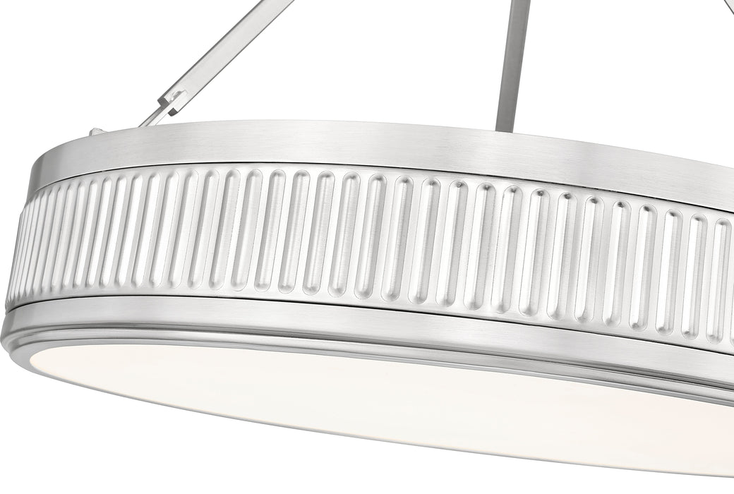 Semi Flush Mount Z-Lite 3046SF22-SN-LED Satin Nickel Quinn 3 Light Semi Flush Mount Z-Lite