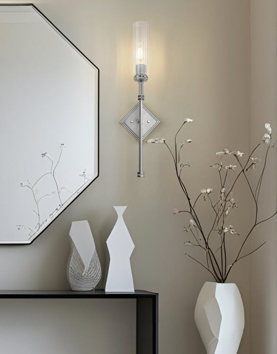 Wall Sconce Z-Lite 3047-1S-BN Brushed Nickel Esme 1 Light Wall Sconce Z-Lite