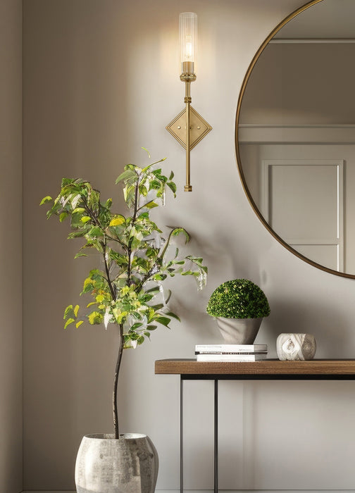 Wall Sconce Z-Lite 3047-1S-MGLD Modern Gold Esme 1 Light Wall Sconce Z-Lite