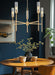 Chandelier Z-Lite 3047-5MGLD Modern Gold Esme 5 Light Chandelier Z-Lite