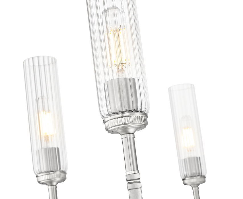 Chandelier Z-Lite 3047-6BN Brushed Nickel Esme 6 Light Chandelier Z-Lite