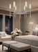 Chandelier Z-Lite 3047-6BN Brushed Nickel Esme 6 Light Chandelier Z-Lite