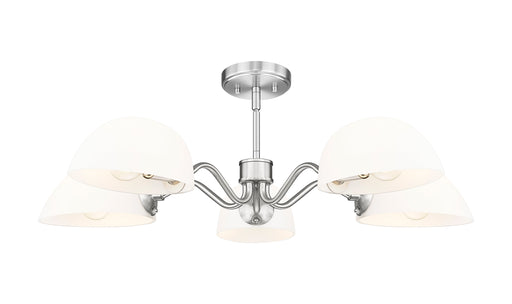 Chandelier Z-Lite 3048-5BN Brushed Nickel Breton 5 Light Chandelier Z-Lite