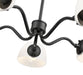 Chandelier Z-Lite 3048-5MB Matte Black Breton 5 Light Chandelier Z-Lite