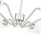 Chandelier Z-Lite 3048-6BN Brushed Nickel Breton 6 Light Chandelier Z-Lite