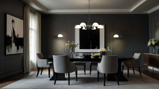 Chandelier Z-Lite 3048-6MB Matte Black Breton 6 Light Chandelier Z-Lite