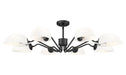 Chandelier Z-Lite 3048-8MB Matte Black Breton 8 Light Chandelier Z-Lite