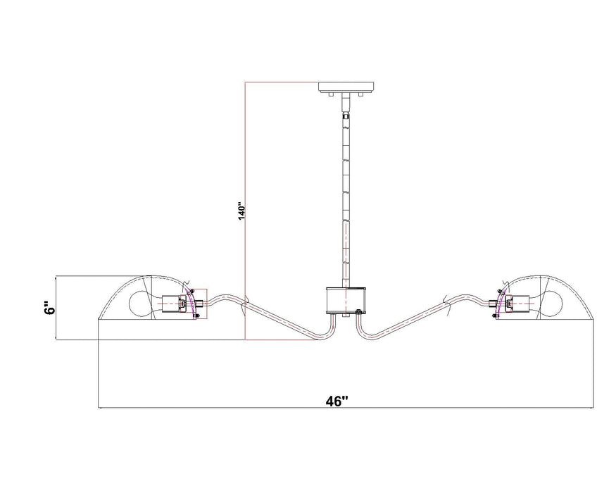 Chandelier Z-Lite 3048-8MB Matte Black Breton 8 Light Chandelier Z-Lite