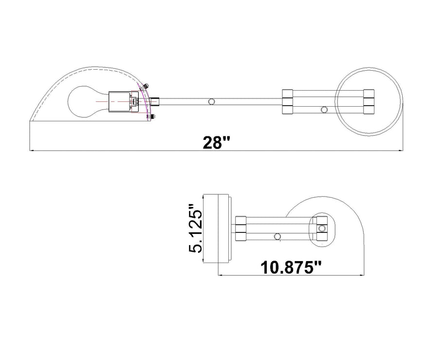 Wall Sconce Z-Lite 3048S-BN Brushed Nickel Breton 1 Light Wall Sconce Z-Lite