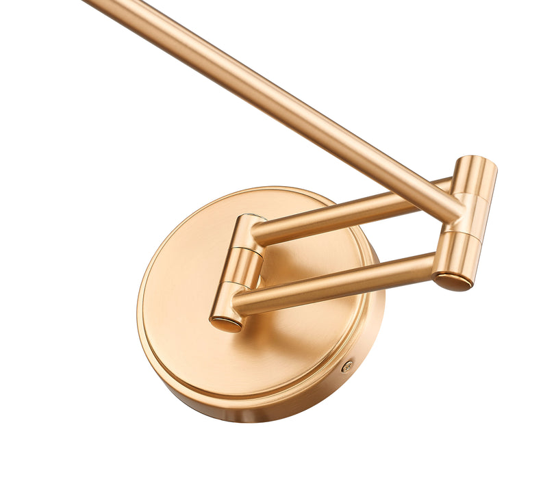 Wall Sconce Z-Lite 3048S-MGLD Modern Gold Breton 1 Light Wall Sconce Z-Lite