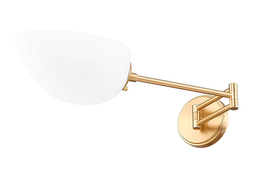 Wall Sconce Z-Lite 3048S-MGLD Modern Gold Breton 1 Light Wall Sconce Z-Lite