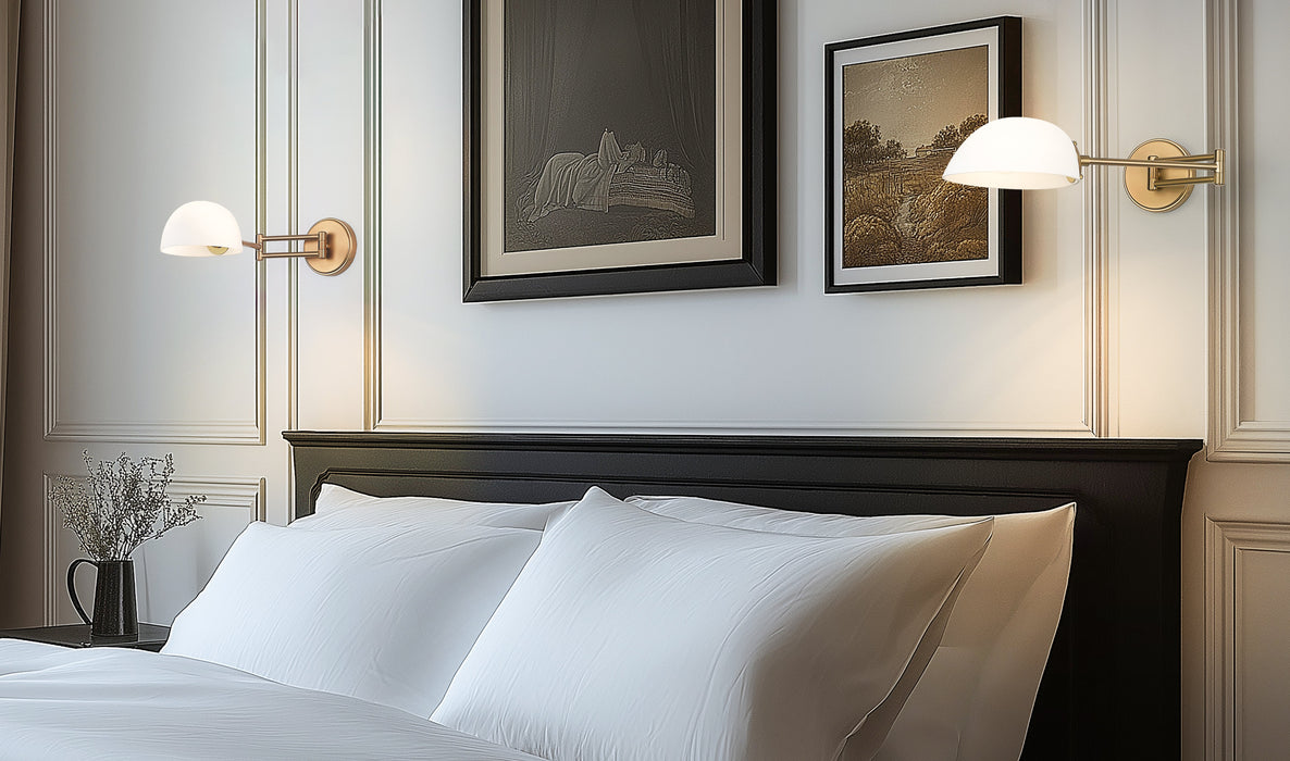 Wall Sconce Z-Lite 3048S-MGLD Modern Gold Breton 1 Light Wall Sconce Z-Lite