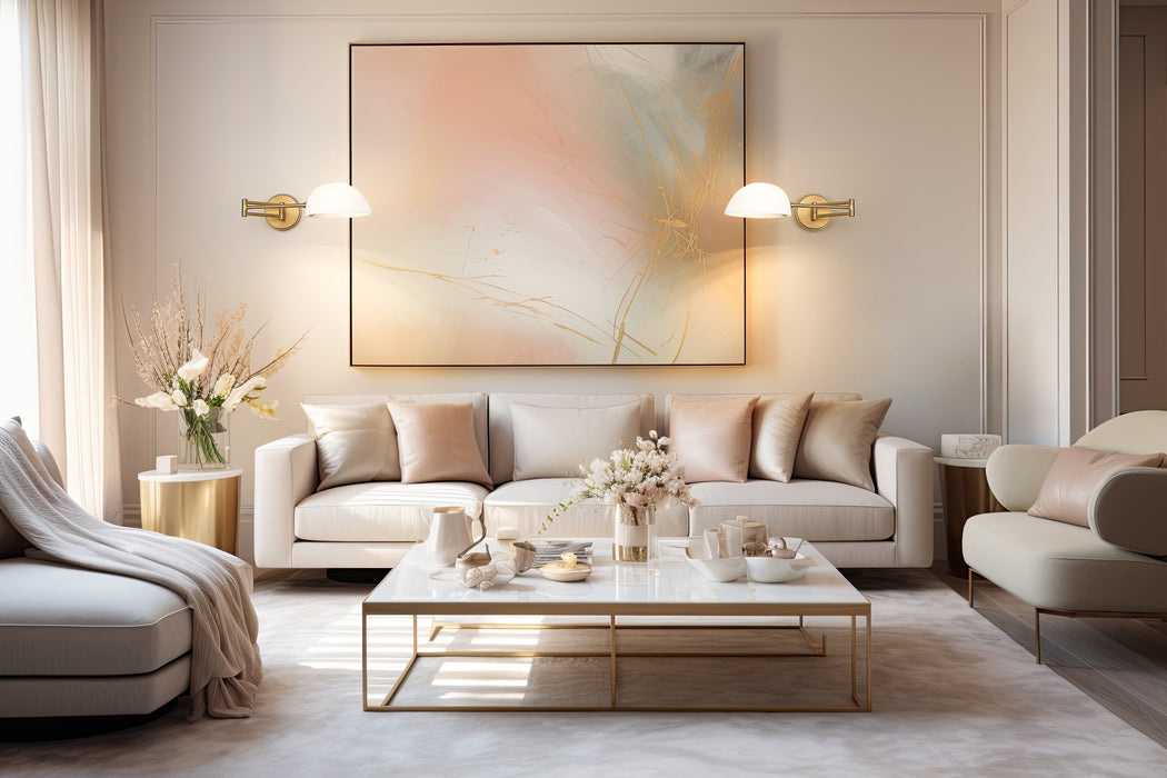 Wall Sconce Z-Lite 3048S-MGLD Modern Gold Breton 1 Light Wall Sconce Z-Lite