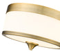 Flush Mount Z-Lite 307F-HBR Heritage Brass Cosmopolitan 3 Light Flush Mount Z-Lite