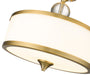 Semi Flush Mount Z-Lite 307SF-HBR Heritage Brass Cosmopolitan 3 Light Semi Flush Mount Z-Lite