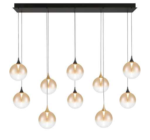 Eurofase 48934-039 Iissa 47" Gold-Black Mix LED Chandelier