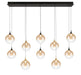 Eurofase 48934-039 Iissa 47" Gold-Black Mix LED Chandelier