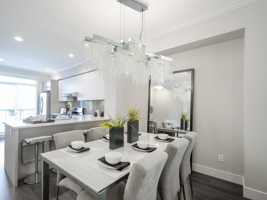 Eurofase 30005-013 Rossi 51" Chrome LED Chandelier