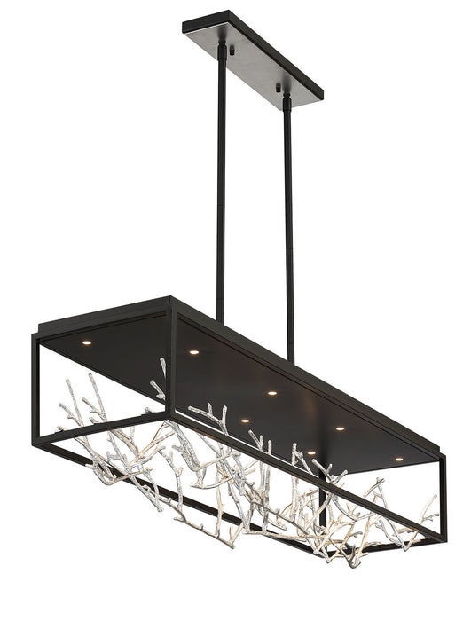 Eurofase 35642-023 Aerie 42" Silver-Black Mix LED Chandelier