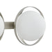 Vanity Light Thesis 206975A Parker 24 inch 3 light Brushed Nickel Vanity Light with Etched Opal Glass Shades THESIS
