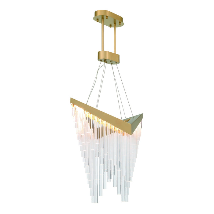Eurofase 47187-016 Vivien 32" Matte Gold LED Chandelier