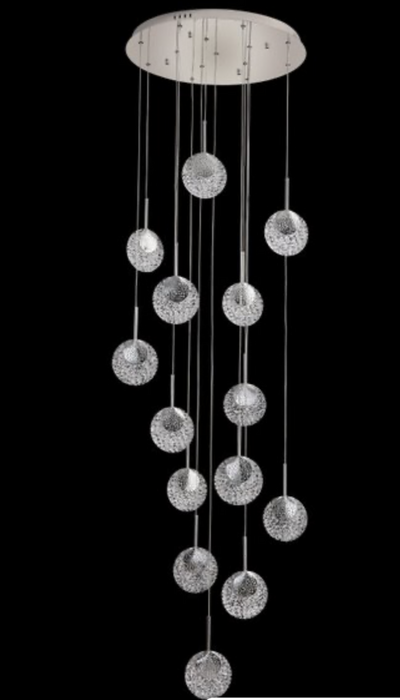 Tomia Crystals Sadie L1630/14/600CH Modern 14 Light LED Crystal Chandelier