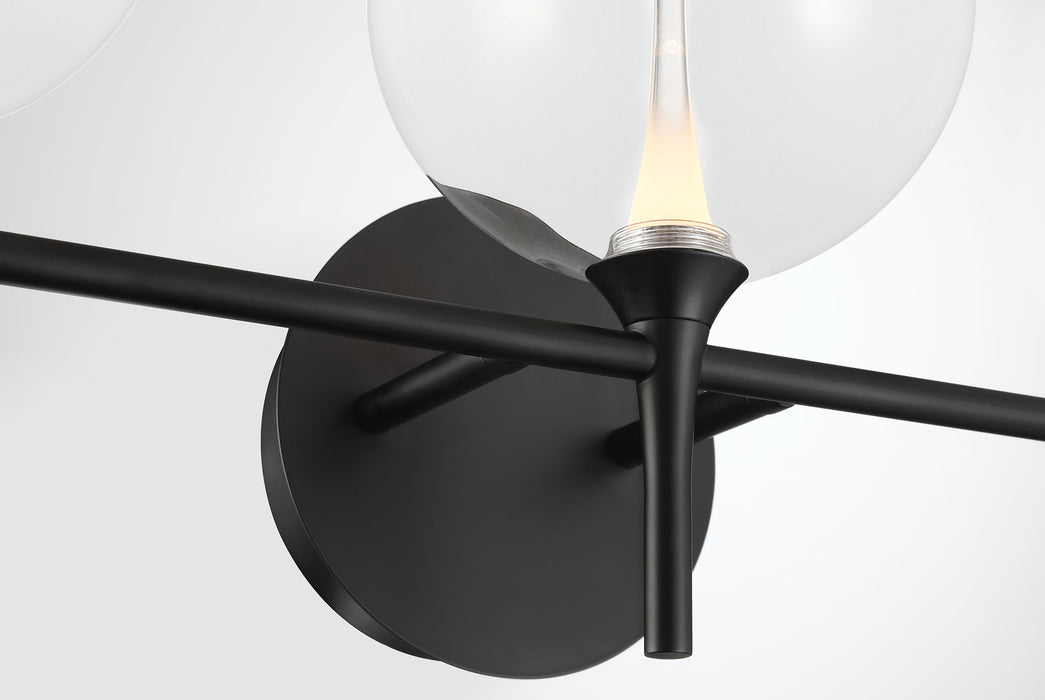 Eurofase 48921-015 Iissa 5-Light Matte Black LED Vanity Light