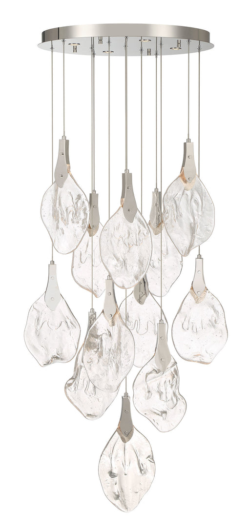 Eurofase 50102-013 Jateo 24" Polished Nickel LED Chandelier