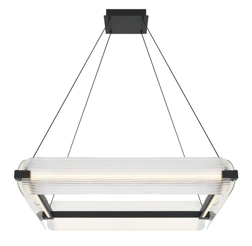 Eurofase 50052-028 Neoness 34" Matte Black LED Chandelier