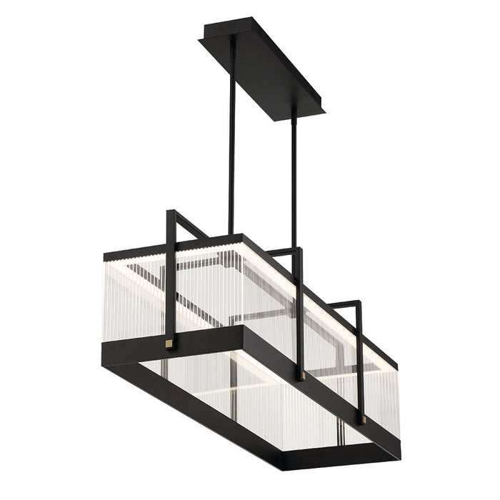Eurofase 44255-015 Tye 41" Matte Black LED Chandelier