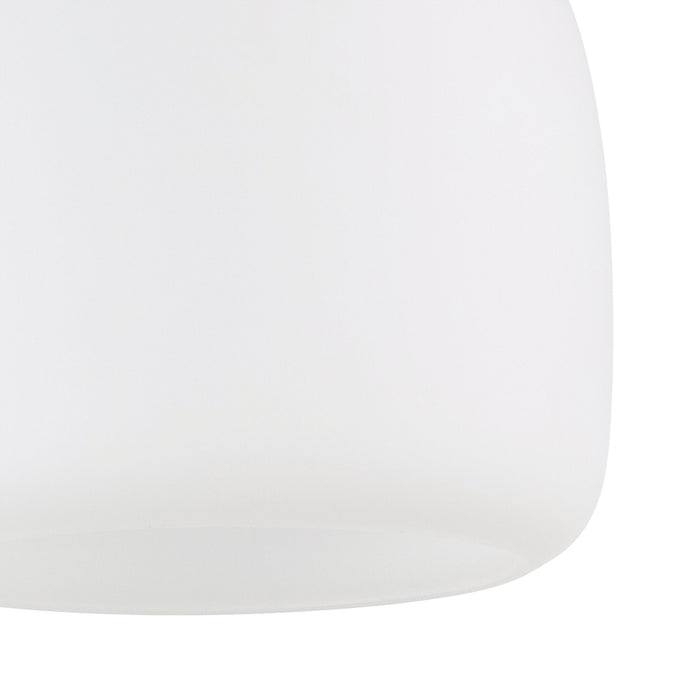 Vanity Light Thesis 206997A Valentina 5 inch 1 light Matte Black Vanity Light with Etched Opal Glass Shade THESIS