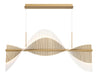 Eurofase 47126-015 Voltik 59" Matte Gold LED Chandelier