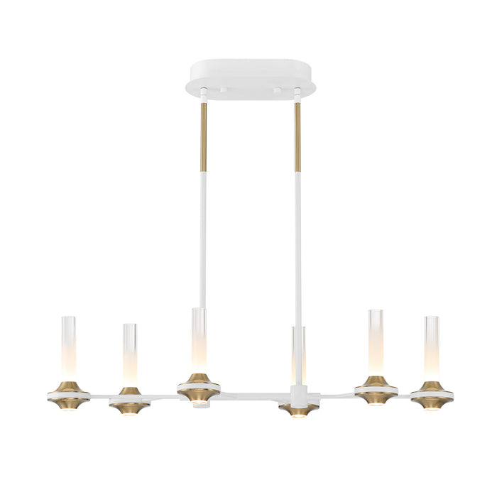 Eurofase 45713-026 Torcia 31" Matte White LED Chandelier