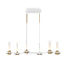 Eurofase 45713-026 Torcia 31" Matte White LED Chandelier