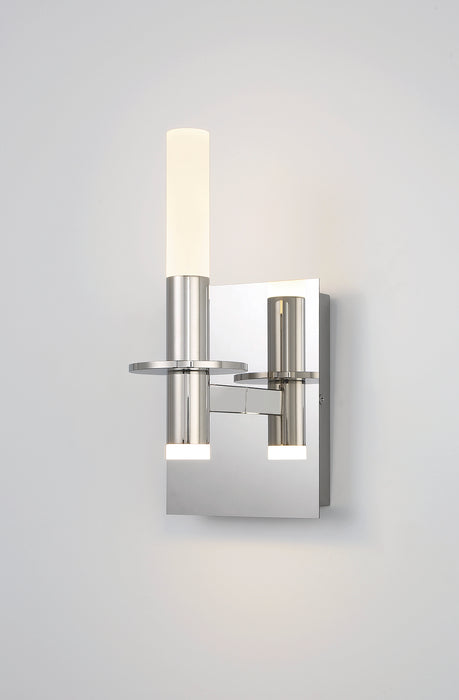 Eurofase 45233-029 Torna 1-Light Polished Nickel LED Vanity Light
