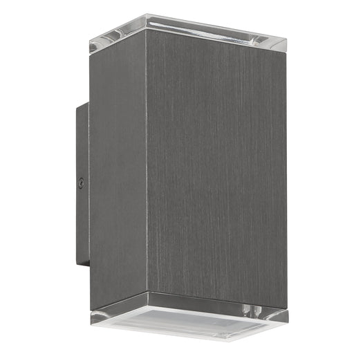 Exterior Wall Sconce Thesis 207735A Jasper 8 inch 2 light Graphite LED Exterior Wall Sconce THESIS