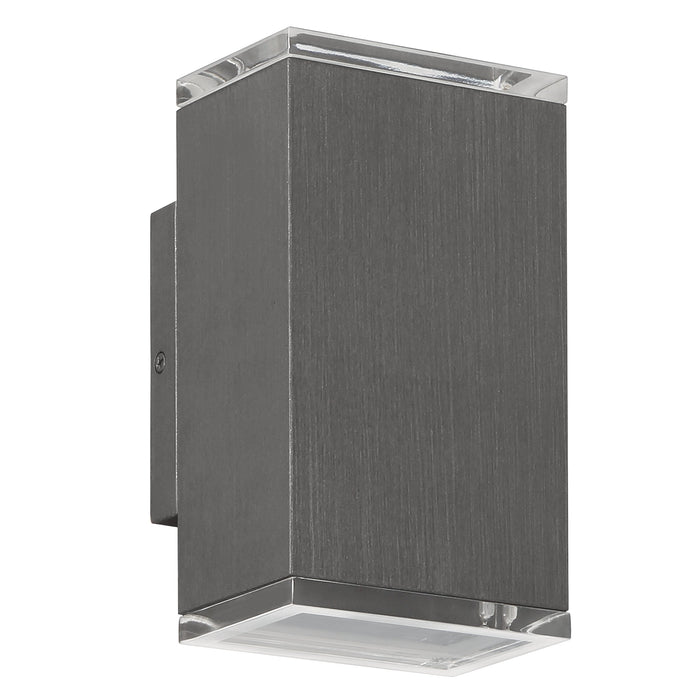 Exterior Wall Sconce Thesis 207735A Jasper 8 inch 2 light Graphite LED Exterior Wall Sconce THESIS