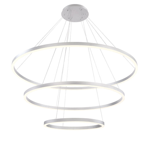 Eurofase 31474-016 Spunto 61" Brushed Silver LED Chandelier