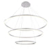 Eurofase 31474-016 Spunto 61" Brushed Silver LED Chandelier