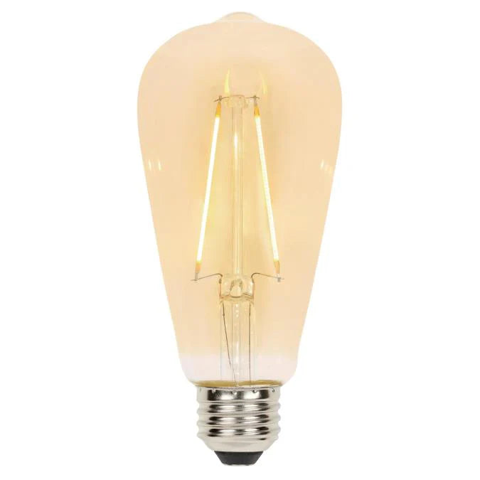Westinghouse 33176 2.5 Watt intage Amber LED ST20 Lamp Medium Base 2200K