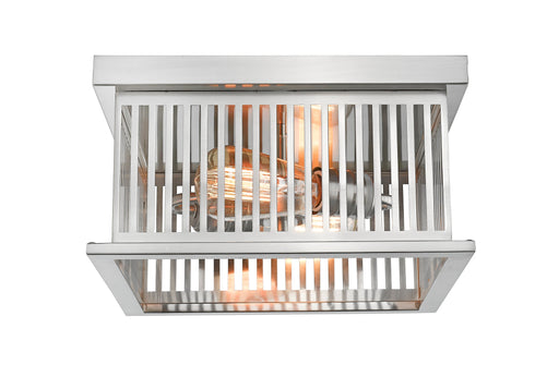 Flush Mount Z-Lite 333F2BN Brushed Nickel Camellia 2 Light Flush Mount Z-Lite