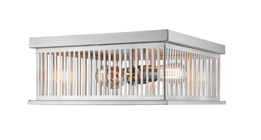 Flush Mount Z-Lite 333F3BN Brushed Nickel Camellia 3 Light Flush Mount Z-Lite