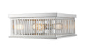 Flush Mount Z-Lite 333F3PN Polished Nickel Camellia 3 Light Flush Mount Z-Lite