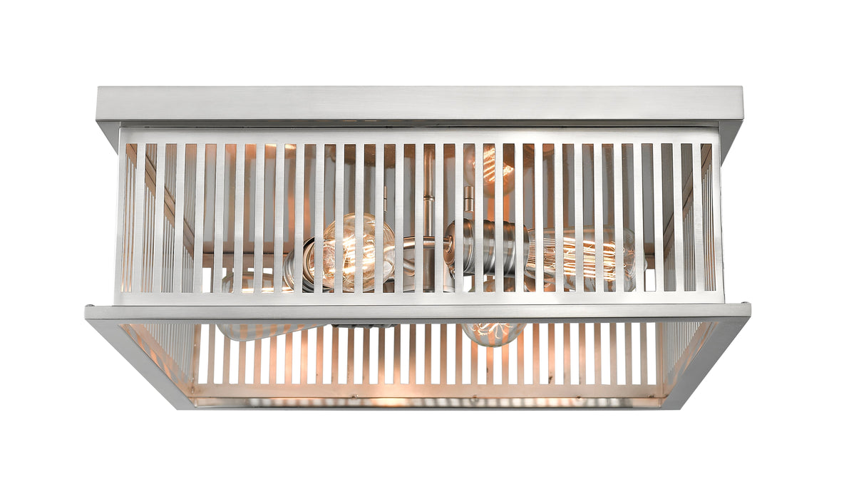 Flush Mount Z-Lite 333F4BN Brushed Nickel Camellia 4 Light Flush Mount Z-Lite