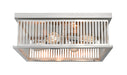 Flush Mount Z-Lite 333F4BN Brushed Nickel Camellia 4 Light Flush Mount Z-Lite