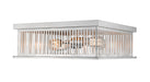 Flush Mount Z-Lite 333F4BN Brushed Nickel Camellia 4 Light Flush Mount Z-Lite
